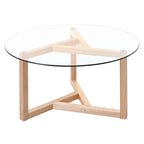 Round Glass Modern Coffee Table