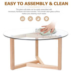 Round Glass Modern Coffee Table