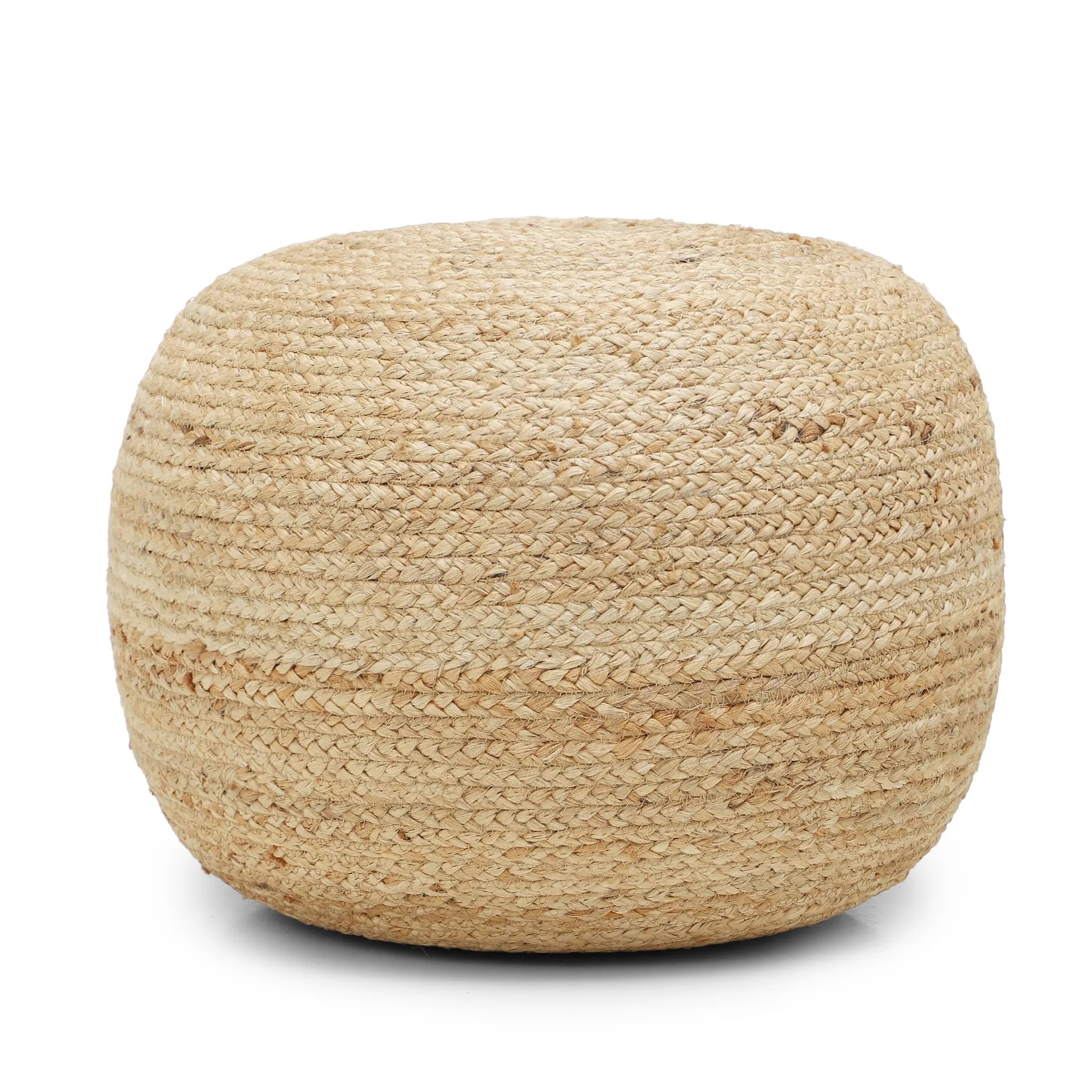 Jute Circular Jute Pouf Ottoman