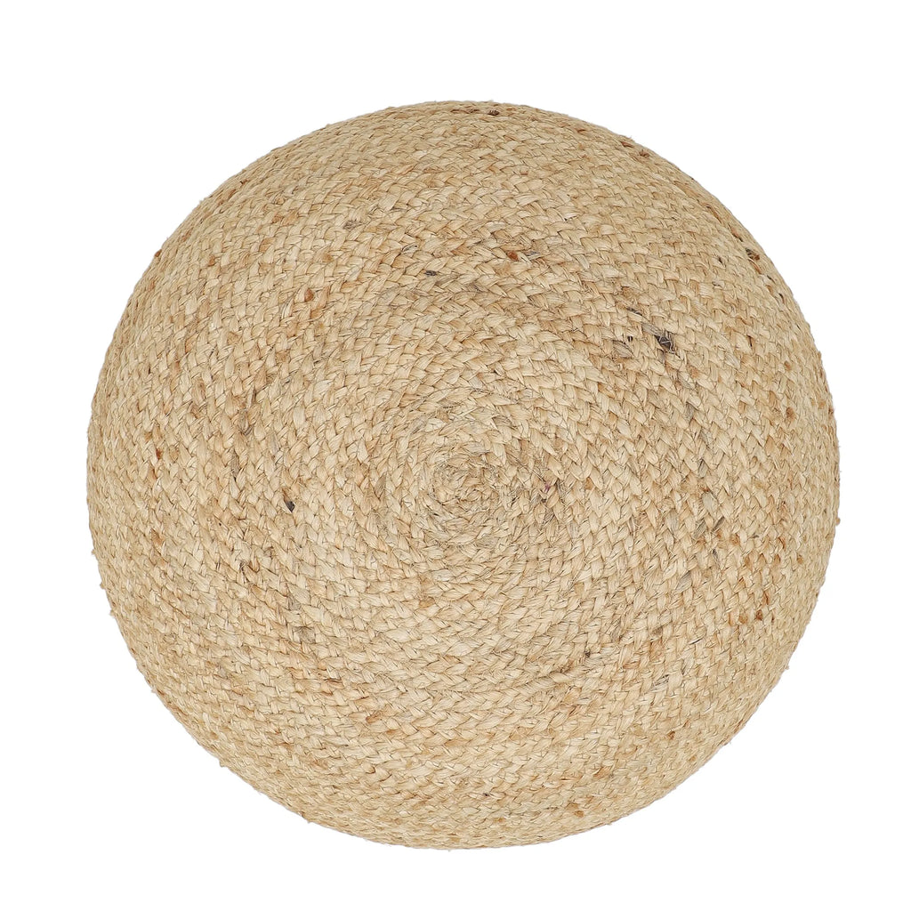 Jute Circular Jute Pouf Ottoman
