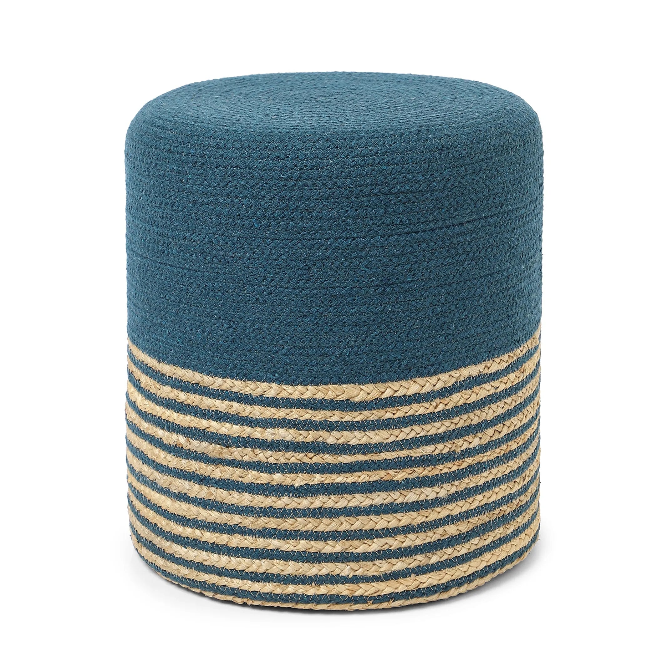 Cylindrical Pouf Foot Stool Ottoman