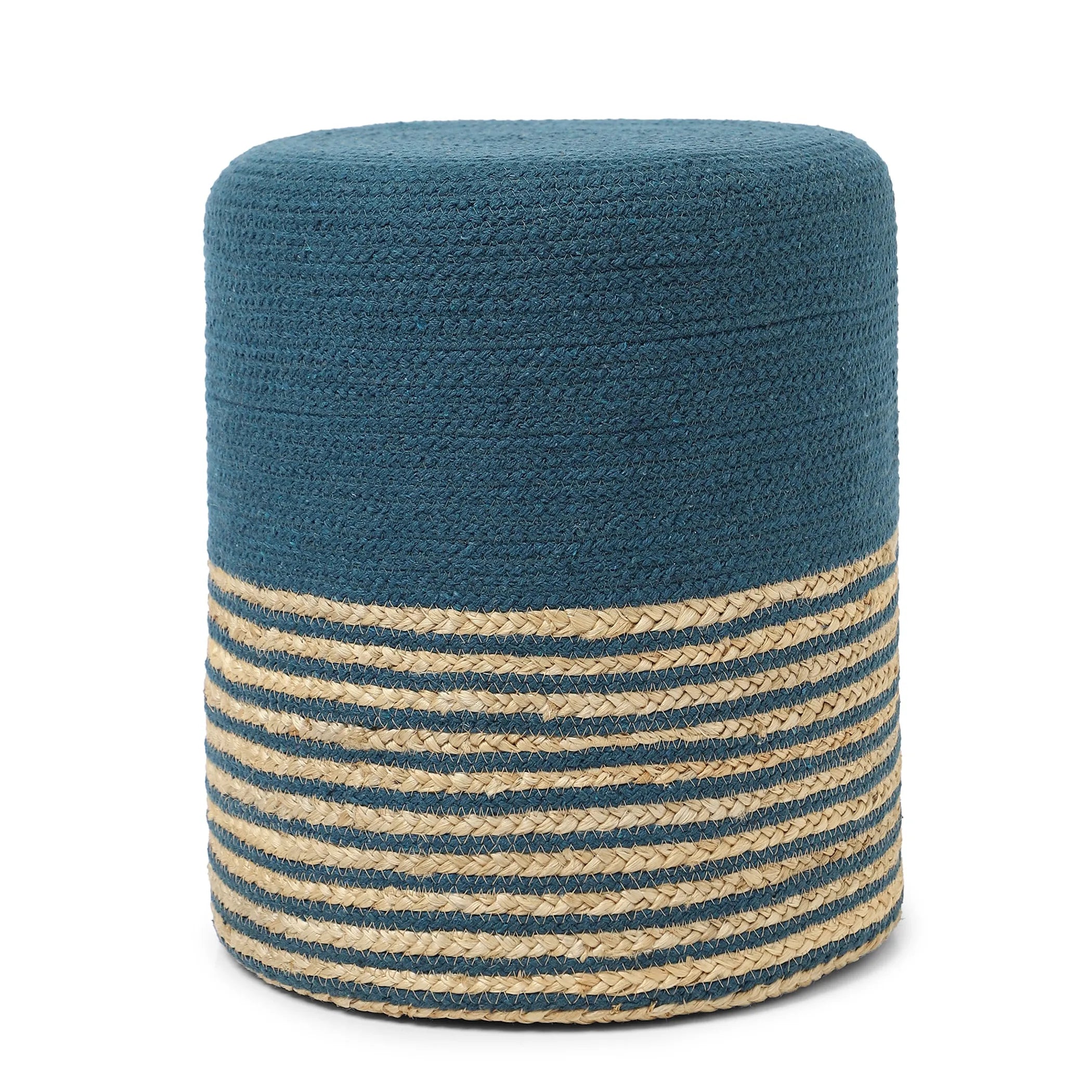 Cylindrical Pouf Foot Stool Ottoman