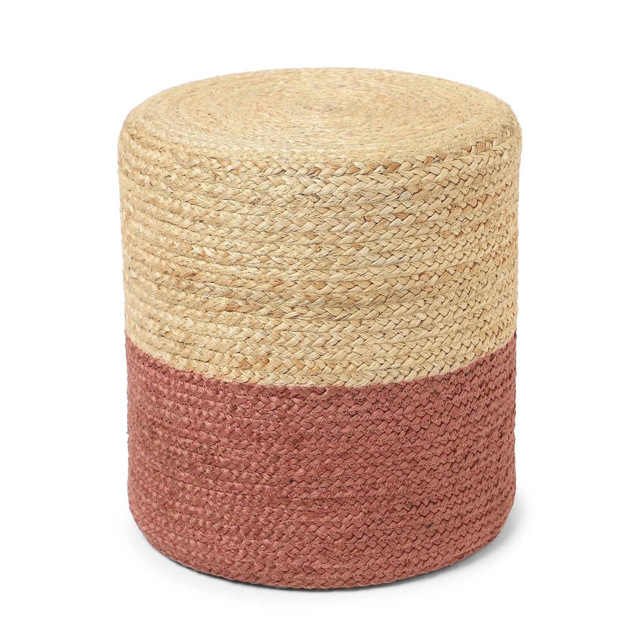 Cylindrical Pouf Foot Stool Ottoman