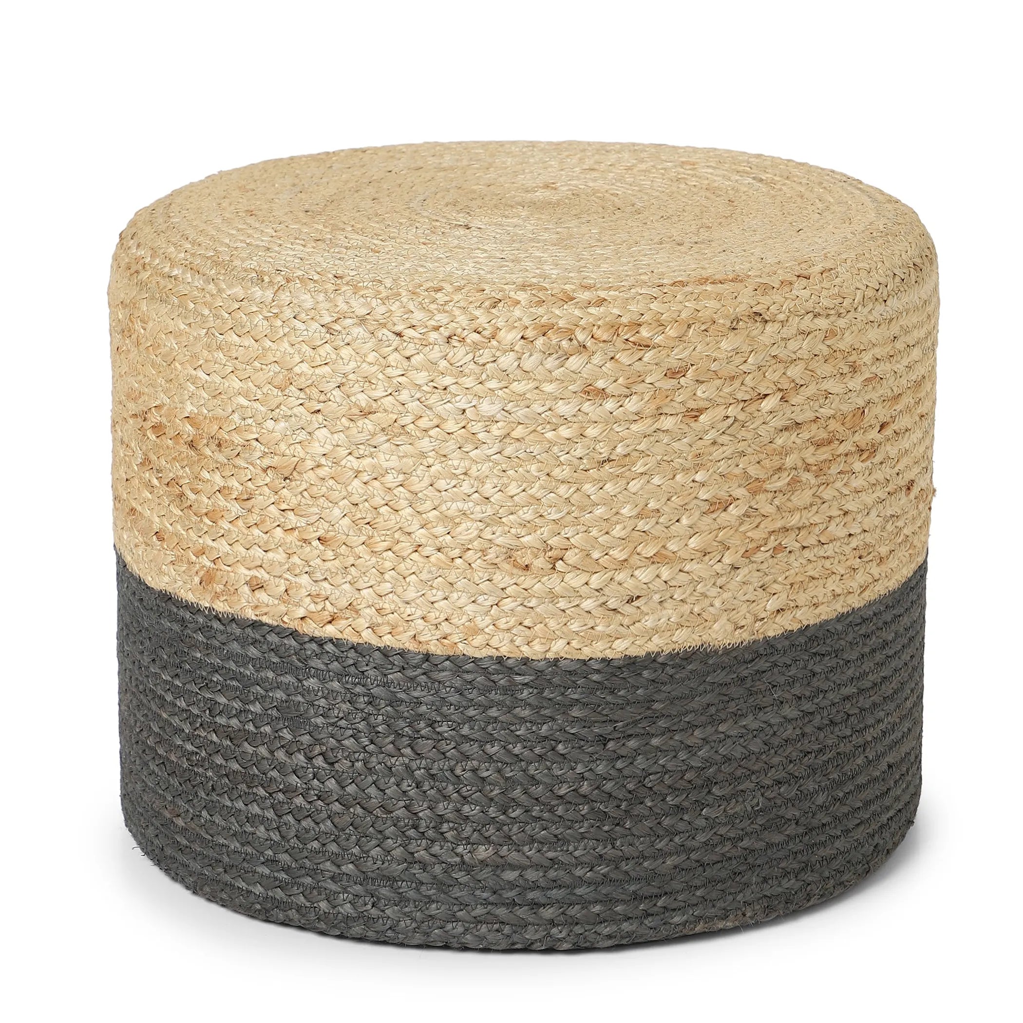 Cylindrical Pouf Foot Stool Ottoman
