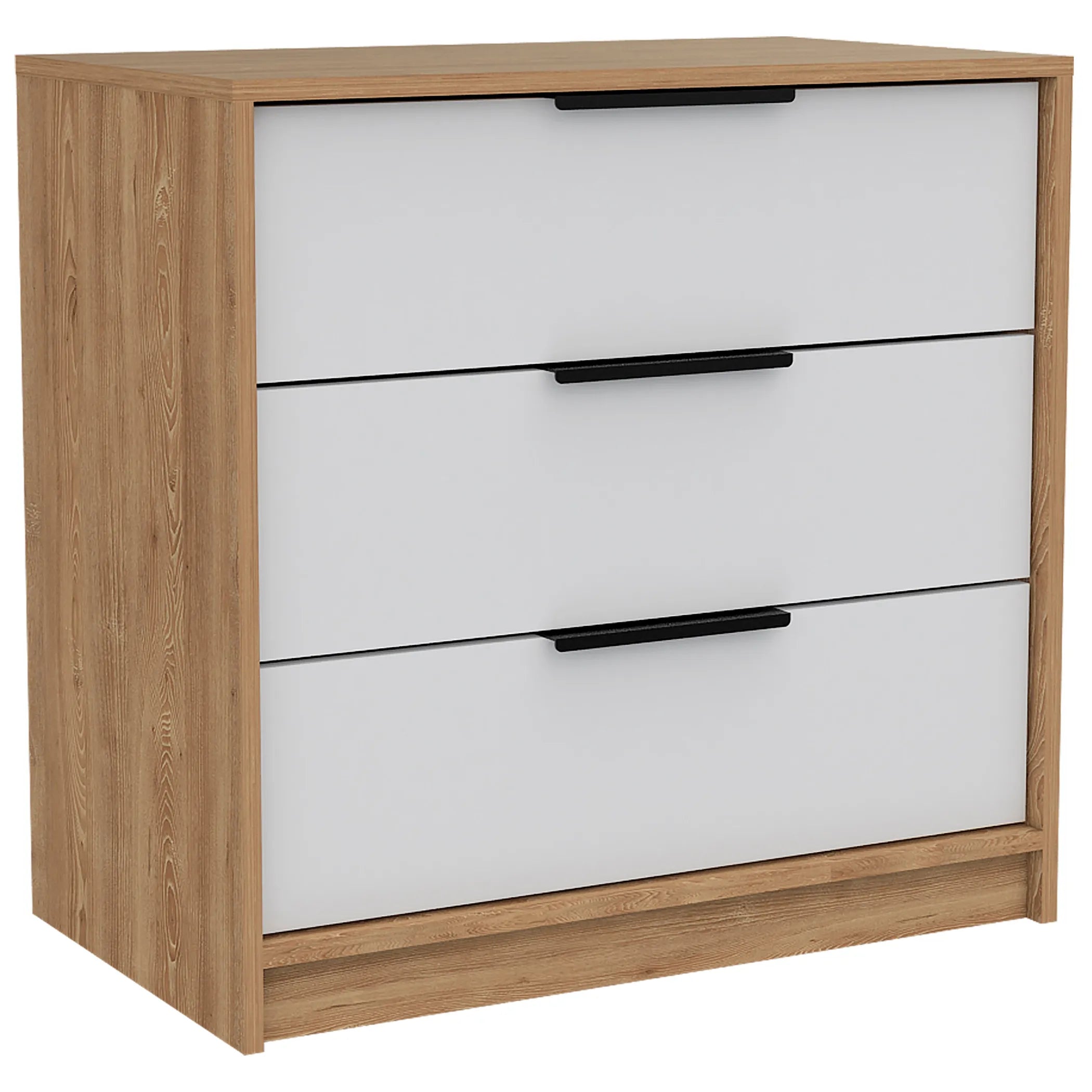 Madison 2 Piece Bedroom Set, White / Pine Finish