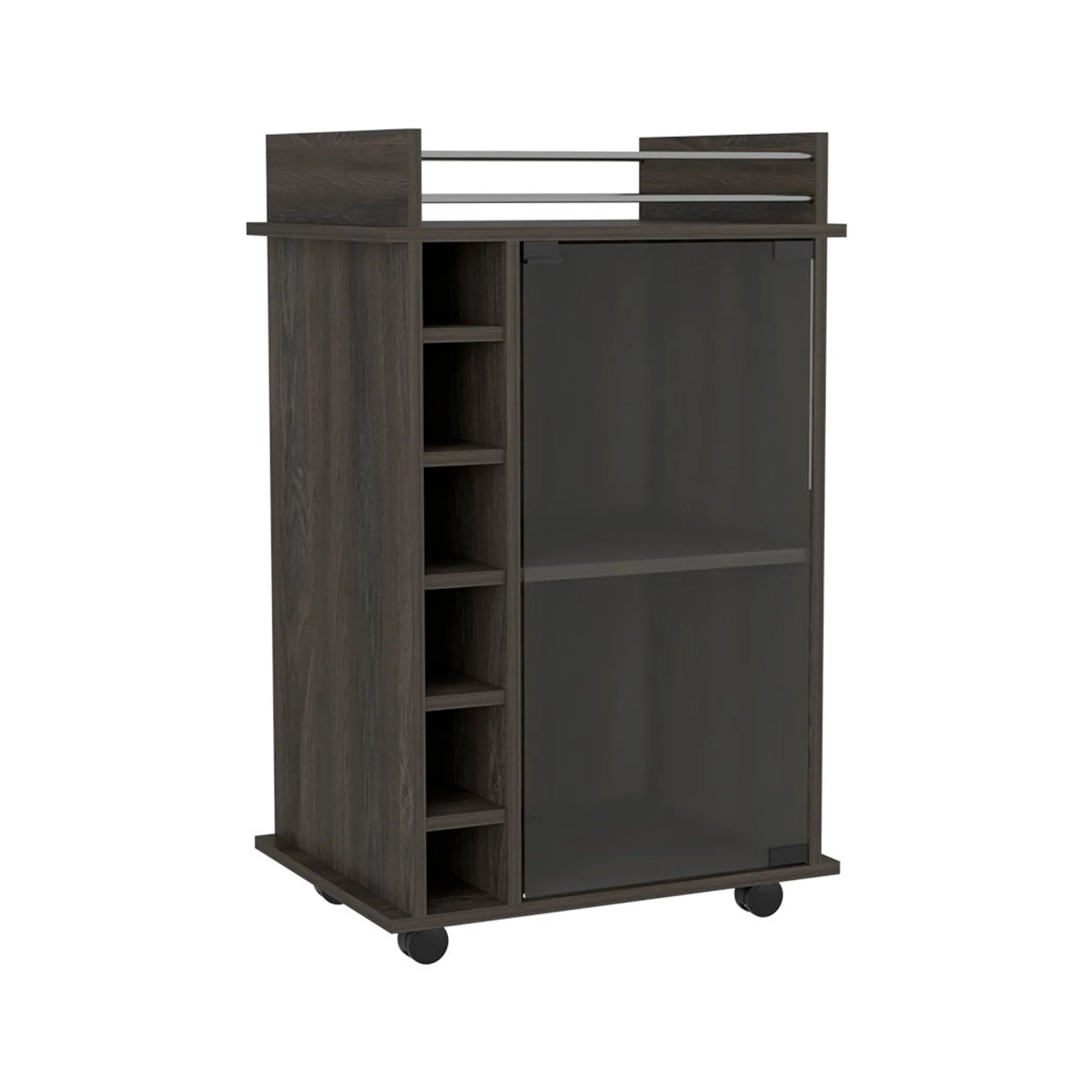 Barstow 2 Piece Living Room Set, Bar Cart + Coffee Table