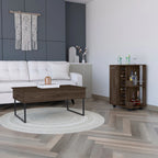 Stockton 2 Piece Living Room Set,  Bar Cart + Coffee Table