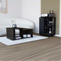 Irvine 2 Piece Living Room Set, Bar Cart + Coffee Table