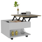 Romano Lift Top Coffee Table, Casters, One Shelf