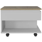 Romano Lift Top Coffee Table, Casters, One Shelf