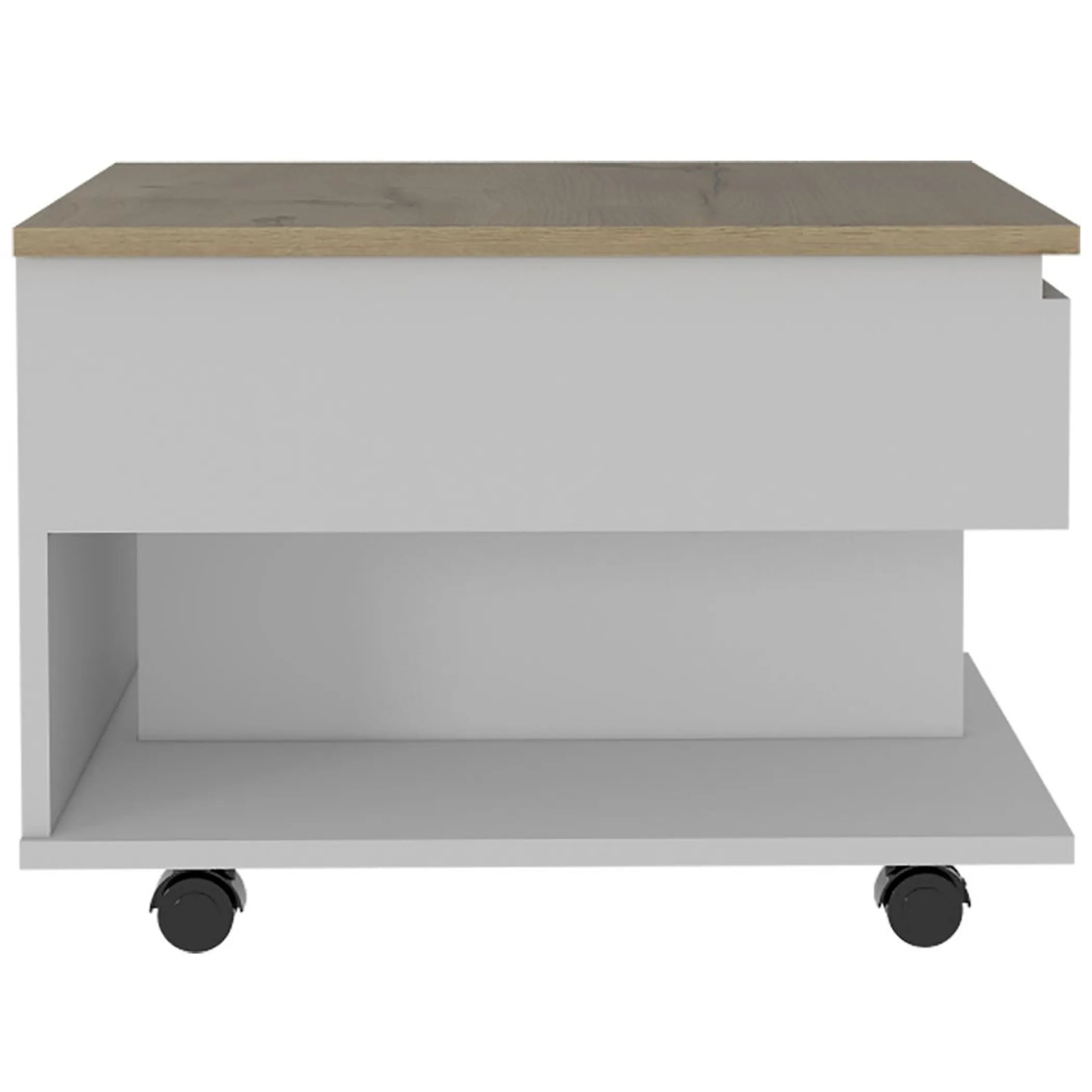 Romano Lift Top Coffee Table, Casters, One Shelf