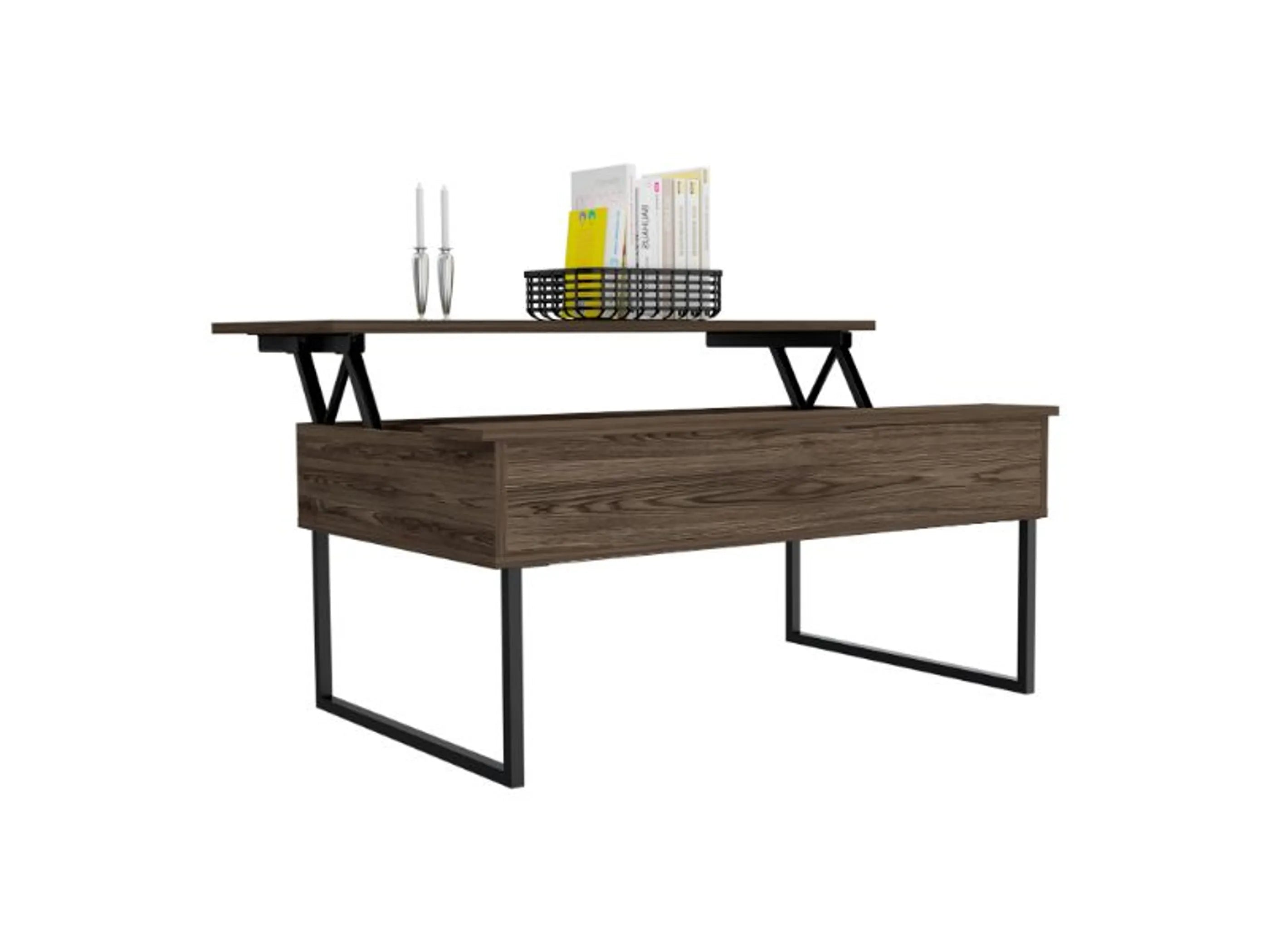 Marino Lift Top Coffee Table,Two Legs