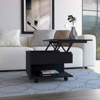 Romano Lift Top Coffee Table, Casters, One Shelf