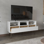 Aranjuez 47" Wide Tv Stand with Three Drawers, Three Open Shelves