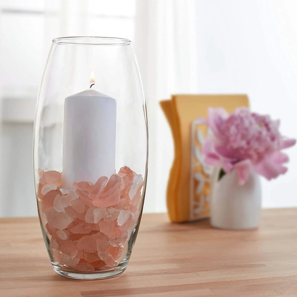 VERRE Clear Glass 10" Bullet Vase