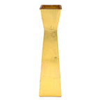 GILT Gilded Glass 12" Square Vase