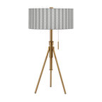 Tripoli Adjustable Table Lamp - Farmhouse Pattern Shades
