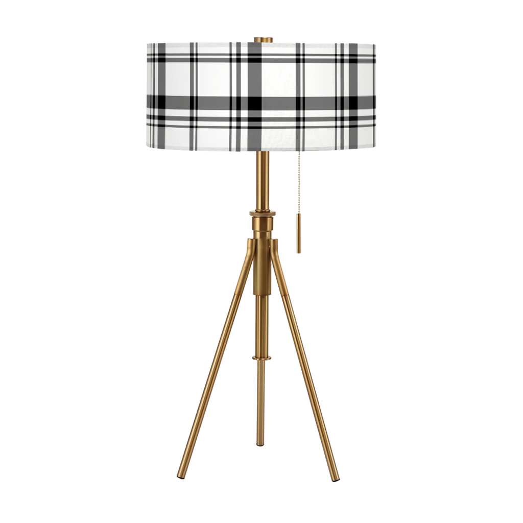 Tripoli Adjustable Table Lamp - Farmhouse Pattern Shades