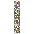 Vertical Painted Red Bloom Tree of Life