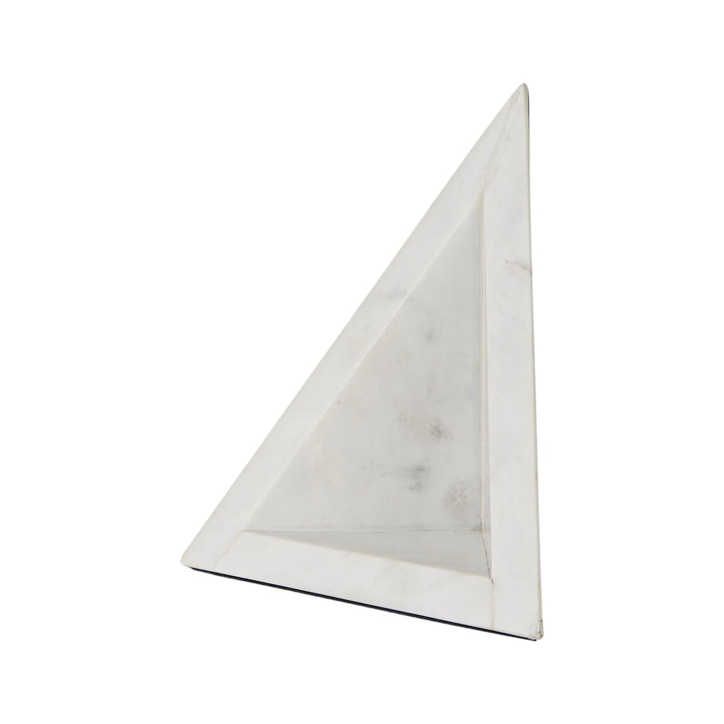 3D Modern Triangle Marble Bookends