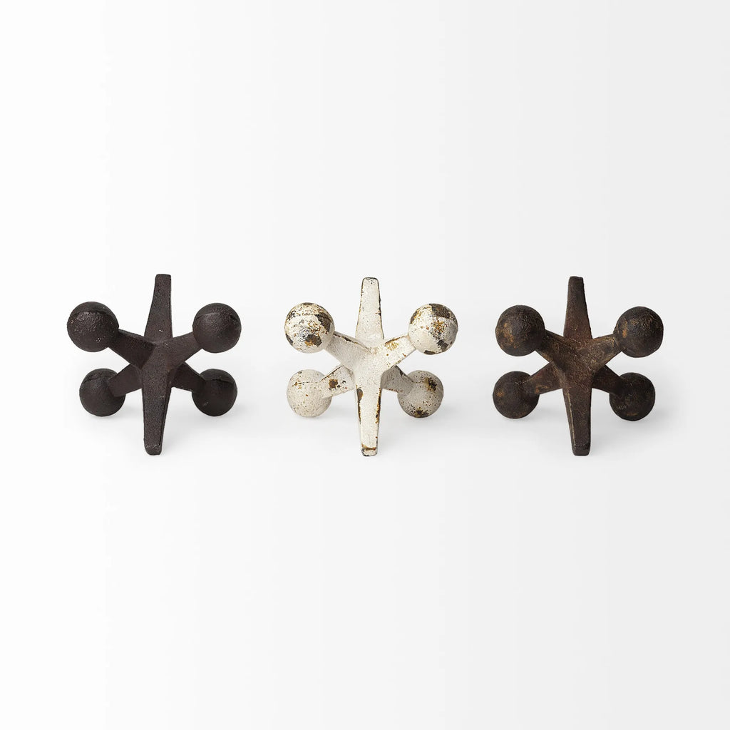 Set Of Three Iron Jack Sculptures
