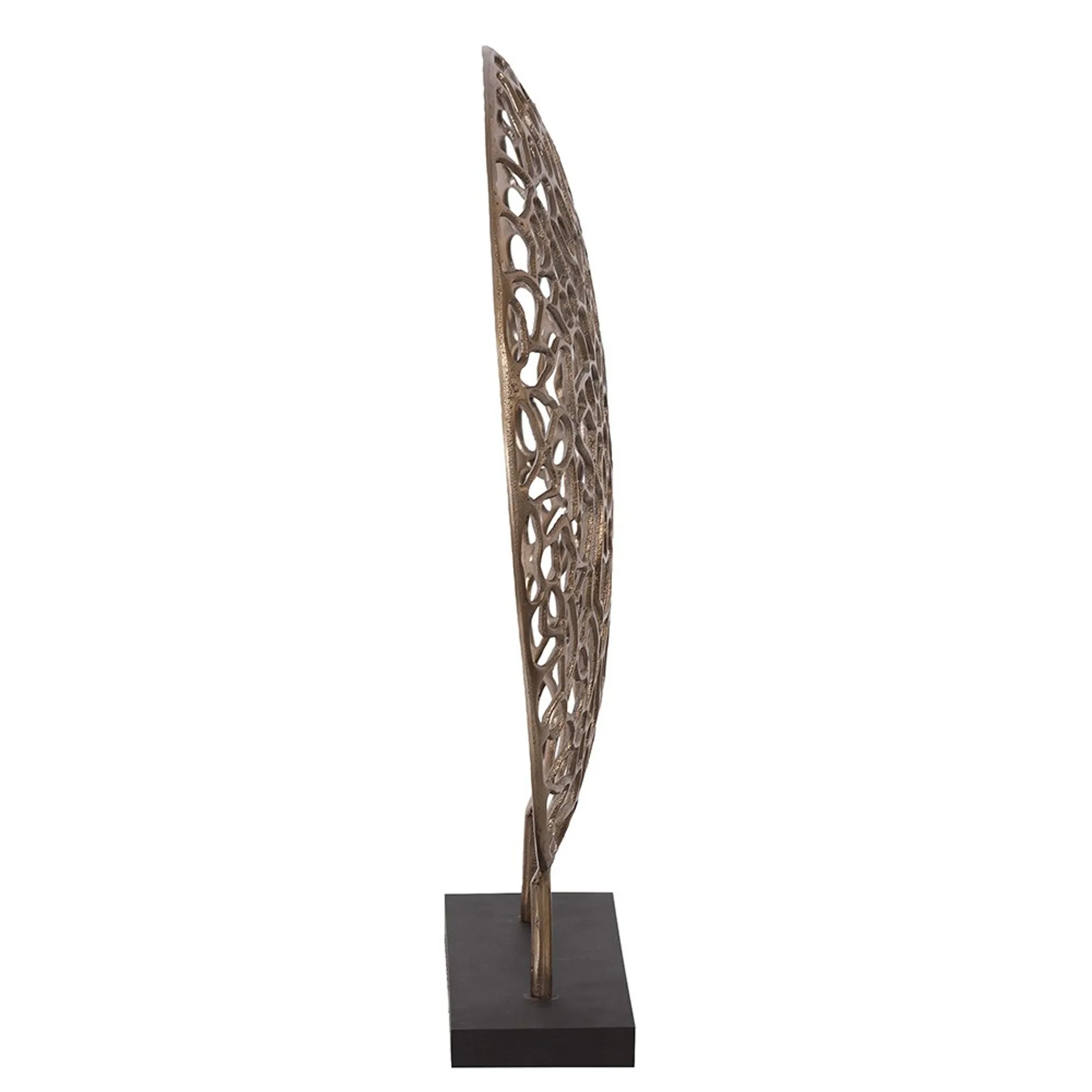 Bronze and Black Abstract Coral Sculpture