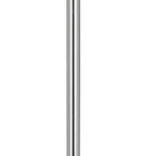 61" Chrome Tray Table Floor Lamp With White Square Shade