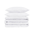 White Queen Cotton Blend 1200 Thread Count Washable Duvet Cover Set