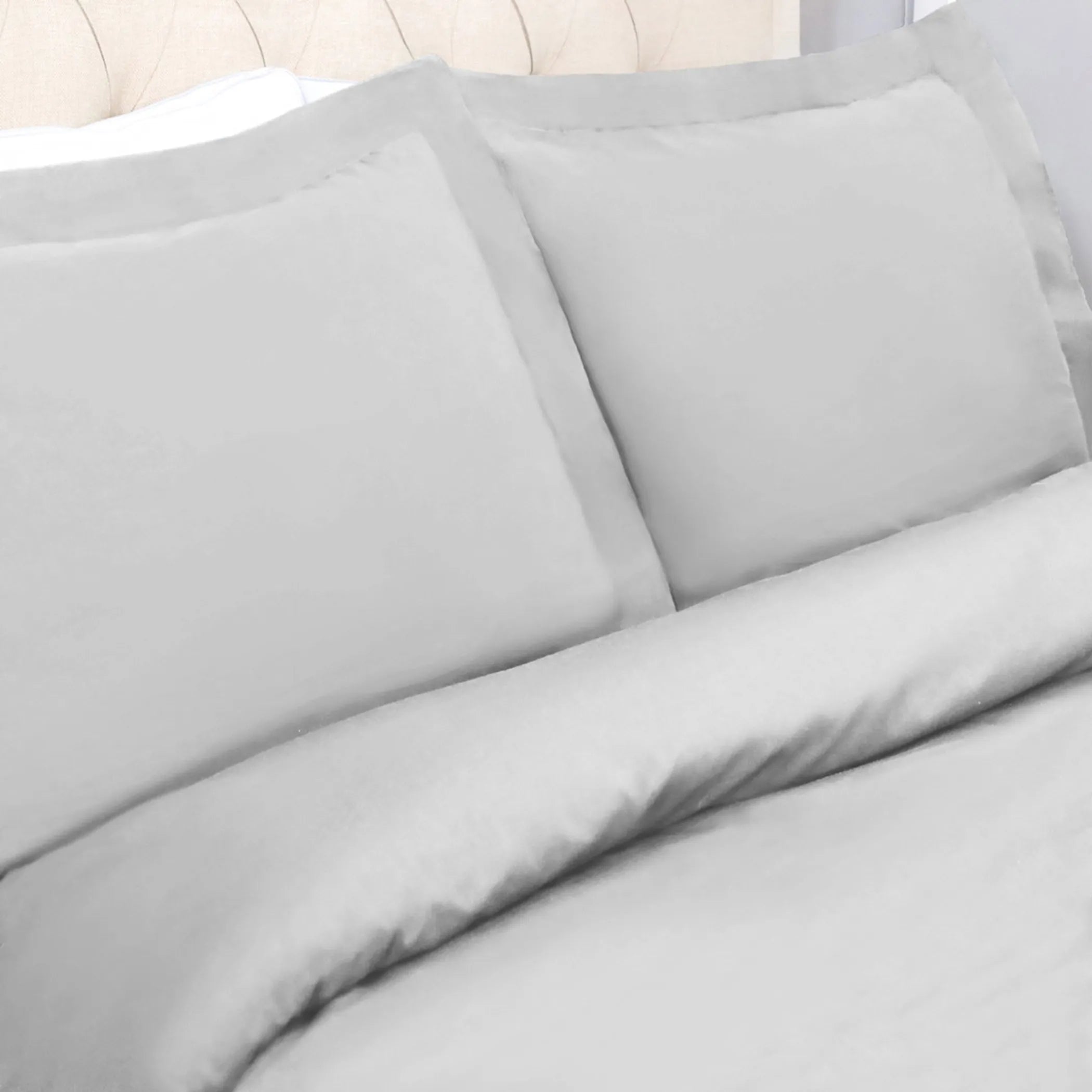 Platinum King Cotton Washable Duvet Cover Set