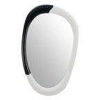 Steel Oval Geometric Framed Accent Mirror