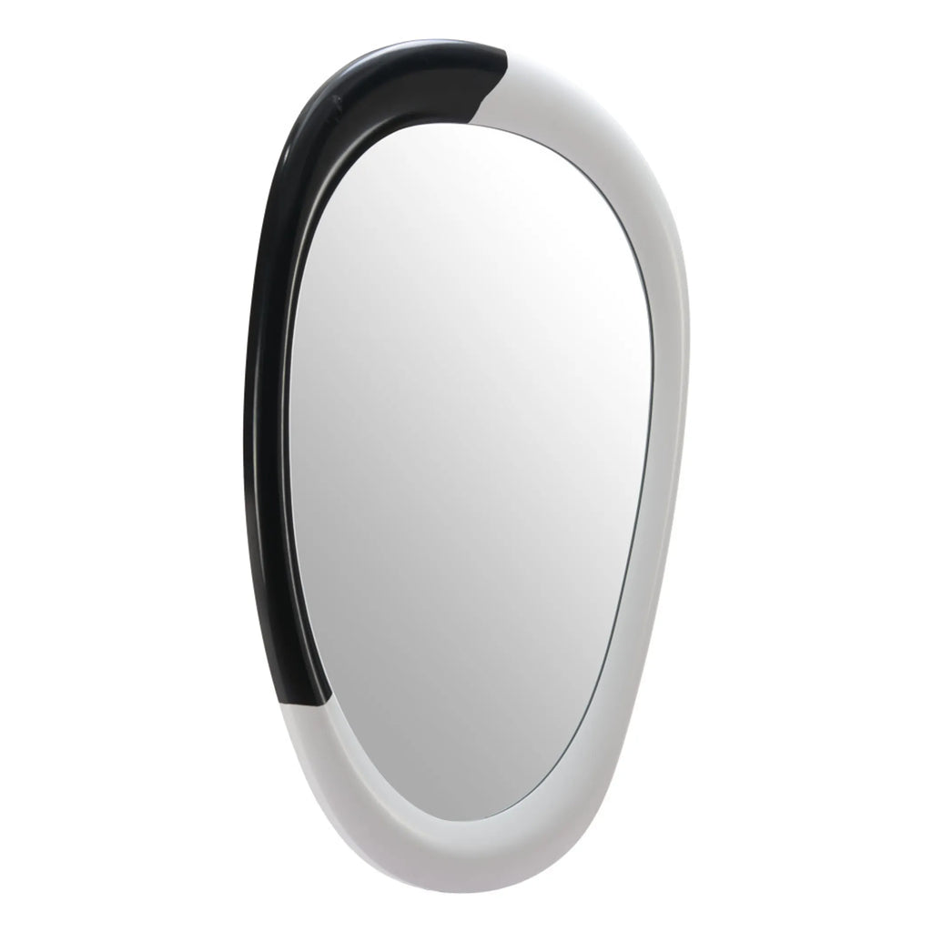 Steel Oval Geometric Framed Accent Mirror