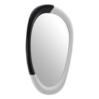 Steel Oval Geometric Framed Accent Mirror