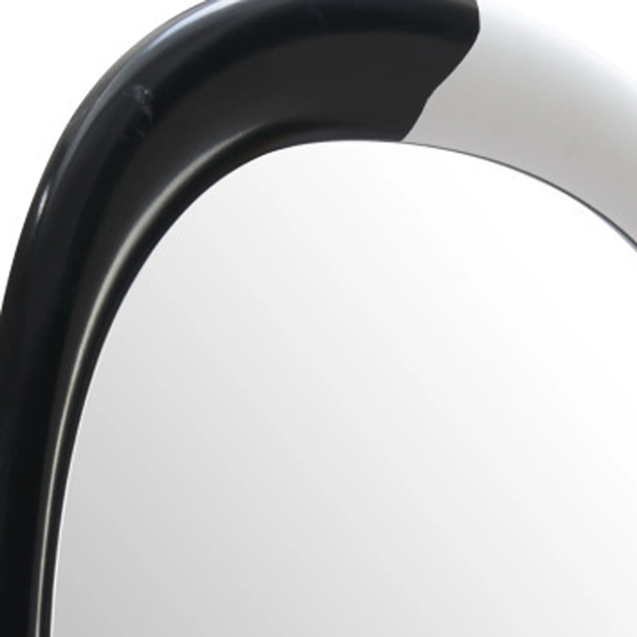 Steel Oval Geometric Framed Accent Mirror