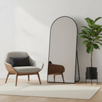 Metal Arch Freestanding Framed Full Length Mirror