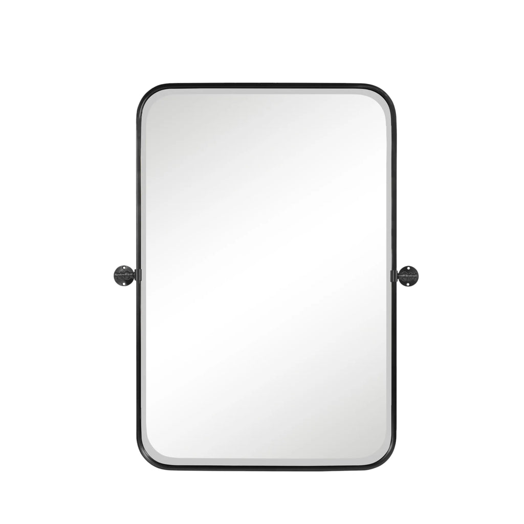 Set of Two Metal Framed Accent Mirrors