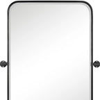 Set of Two Metal Framed Accent Mirrors