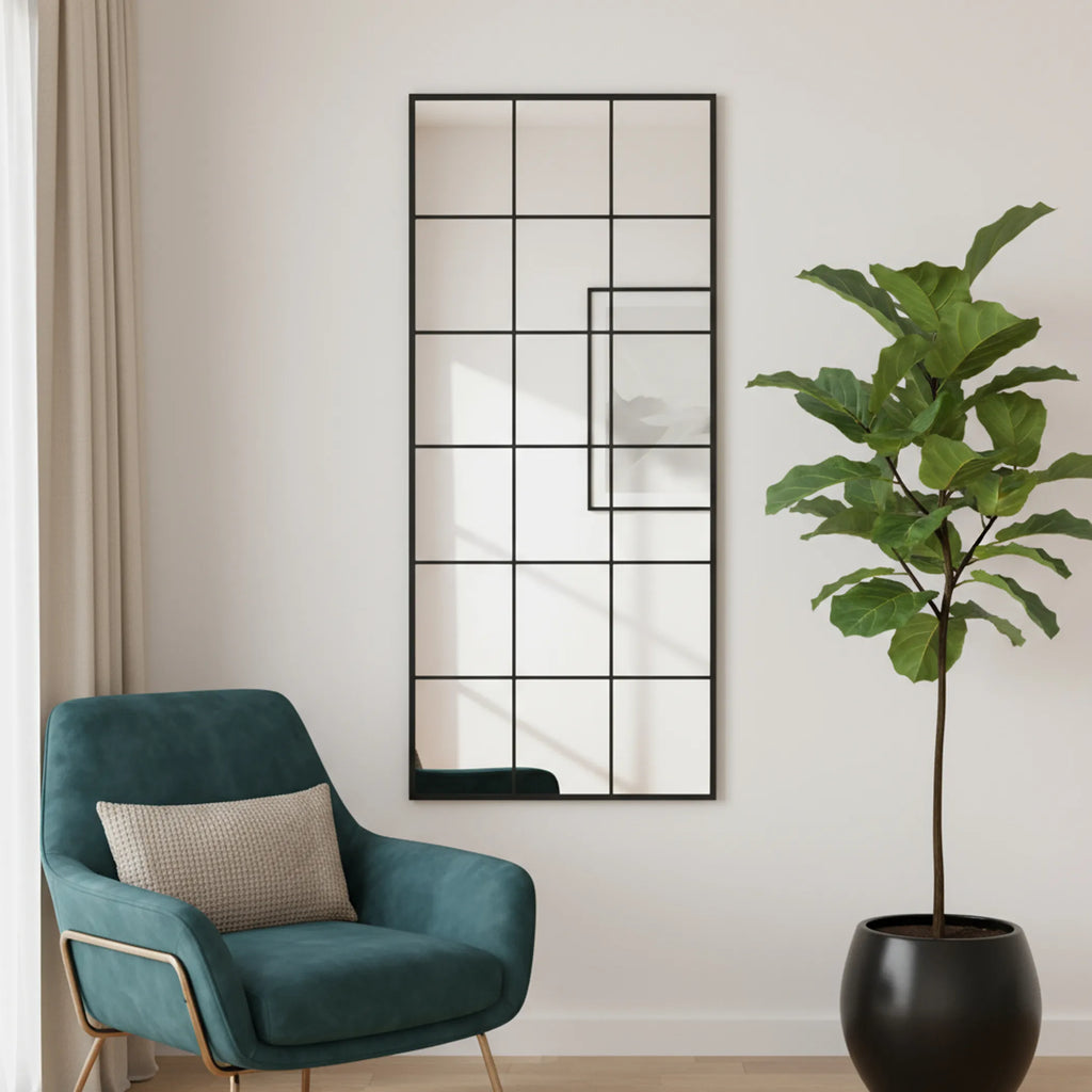 Metal Framed Full Length Mirror
