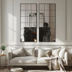 Metal Framed Full Length Mirror