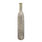 Floral Glass Cylinder Floor Vase