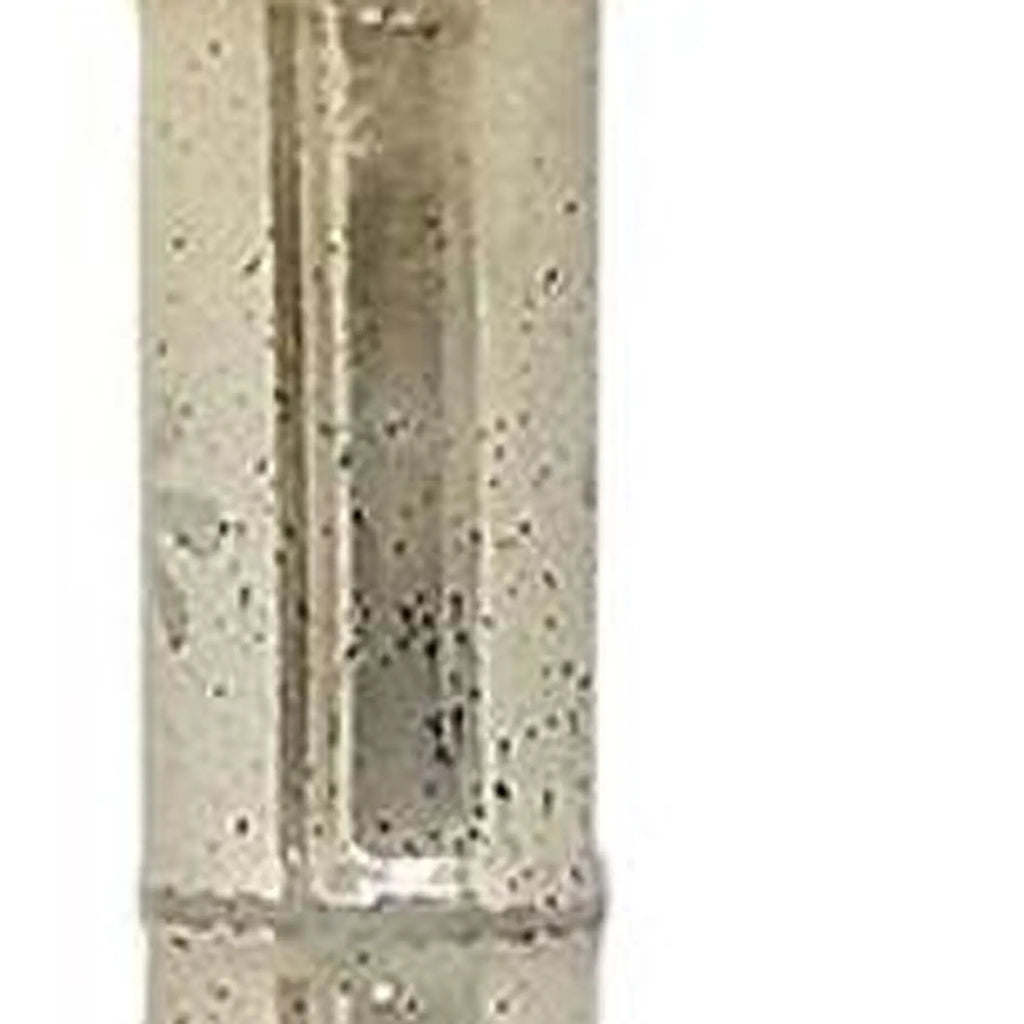 Floral Glass Cylinder Floor Vase