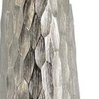 Cast Aluminum Carved Geometric Table Vase