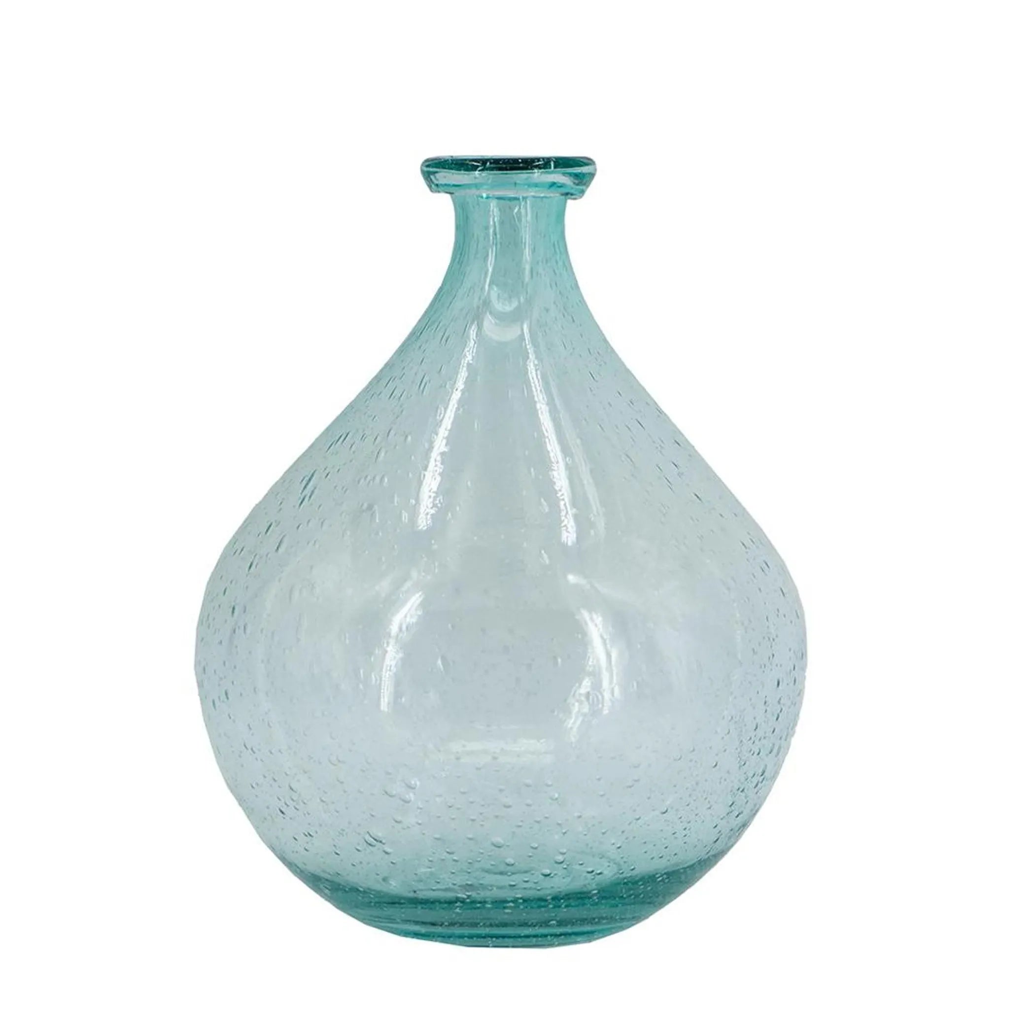 Bubble Glass Round Table Vase
