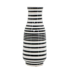 Hand Painted Stripe Ceramic Table Vase
