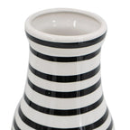 Hand Painted Stripe Ceramic Table Vase