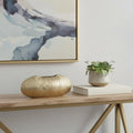 Aluminum Oval Disc Table Vase