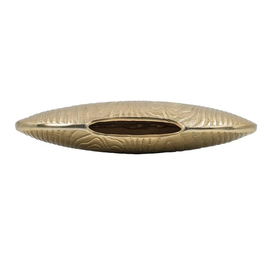 Aluminum Oval Disc Table Vase