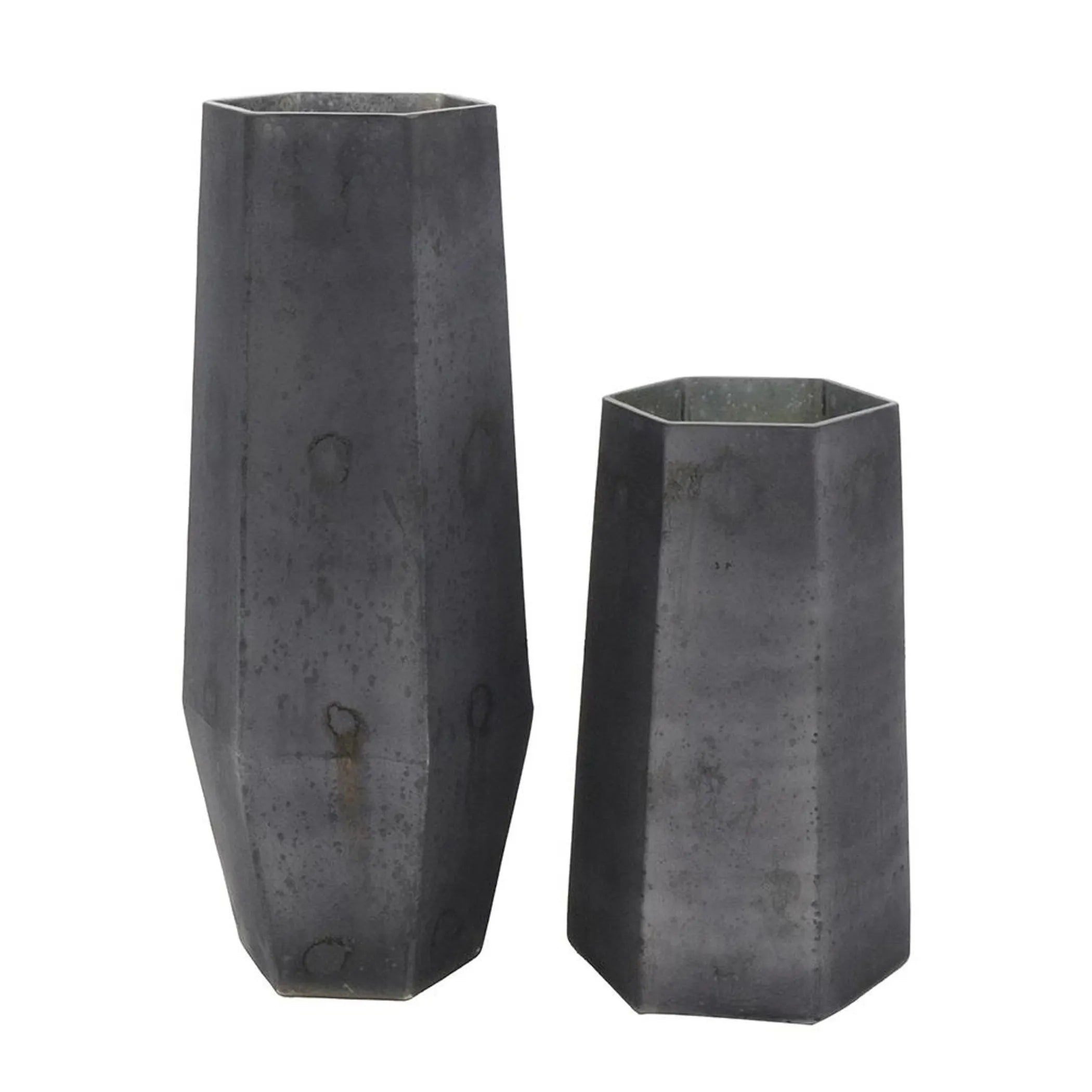 Hexagonal Glass Table Vases