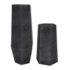 Hexagonal Glass Table Vases