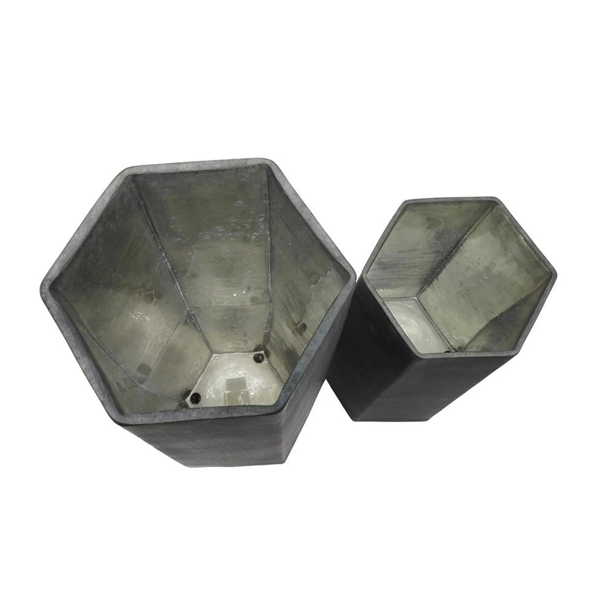 Hexagonal Glass Table Vases