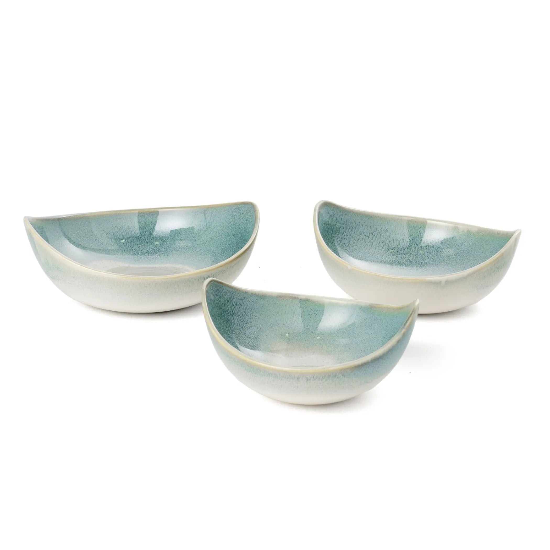 Set of Three Ceramic Decorative Bowl
